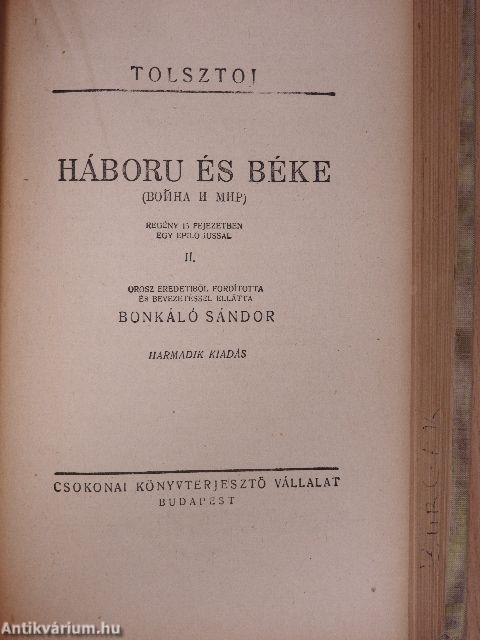 Háboru és béke I-XI.