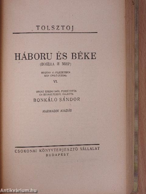 Háboru és béke I-XI.