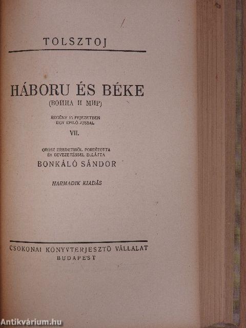 Háboru és béke I-XI.