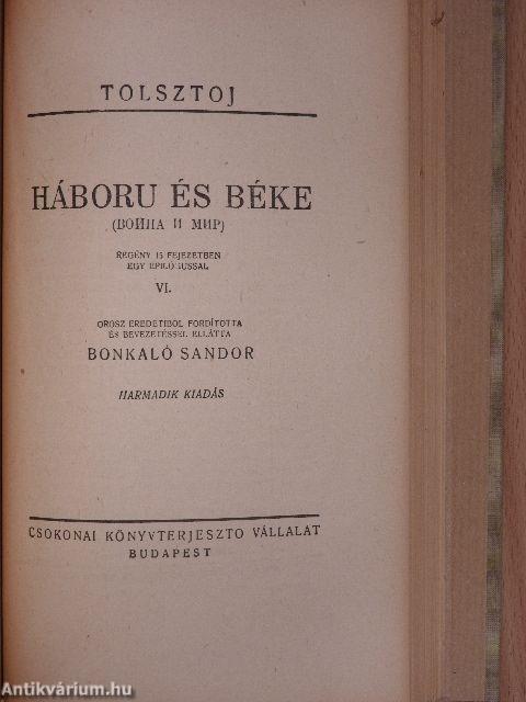 Háboru és béke I-XI.