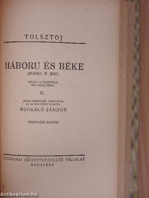 Háboru és béke I-XI.