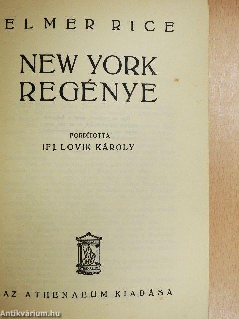 New York regénye