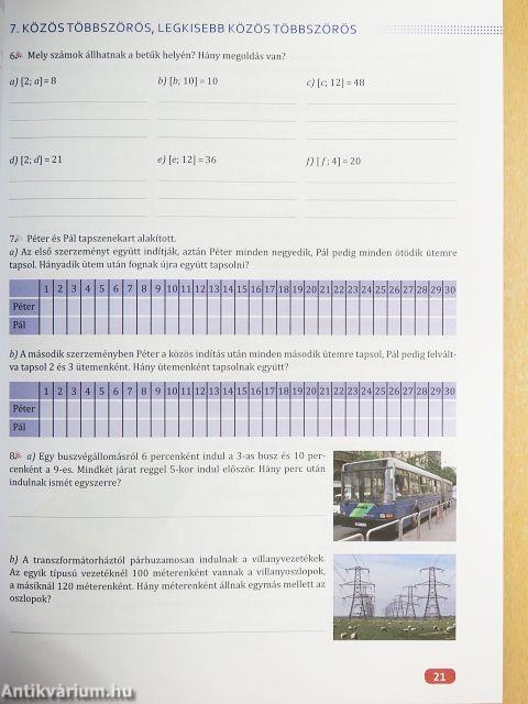 Matematika 6. - Munkafüzet