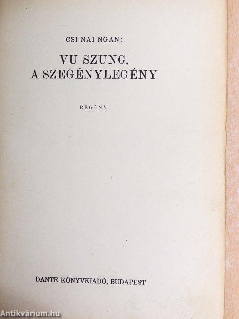 Vu Szung, a szegénylegény