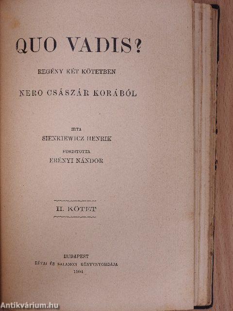 Quo Vadis? I-II.