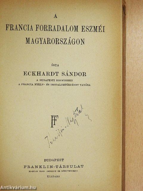 A francia forradalom eszméi Magyarországon