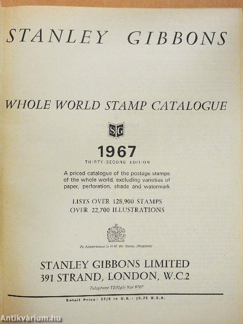 Stanley Gibbons Simplified Whole World Stamp Catalogue 1967