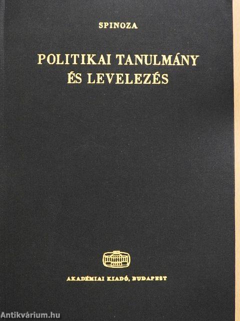 Politikai tanulmány és levelezés