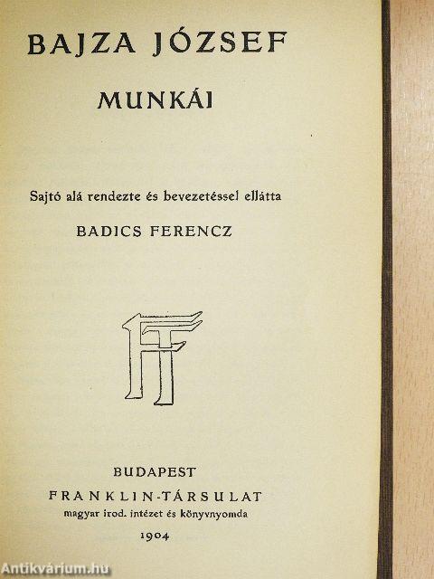 Bajza József munkái