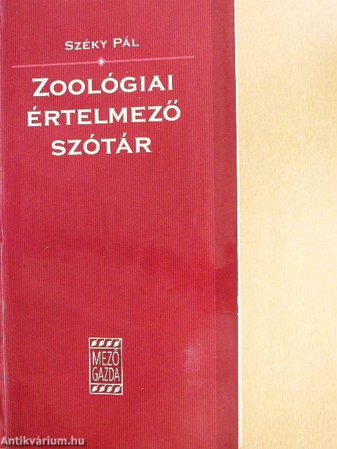 Zoológiai értelmező szótár