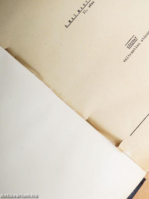 A mai magyar nyelv II.