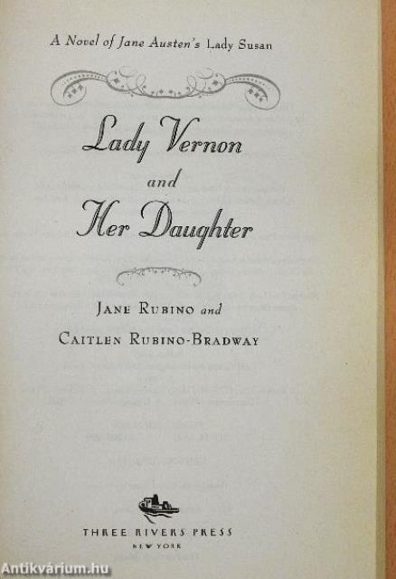 Lady Vernon and Her Daughter