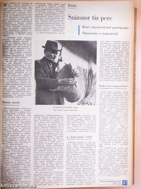 Magyarország 1971. (nem teljes évfolyam)