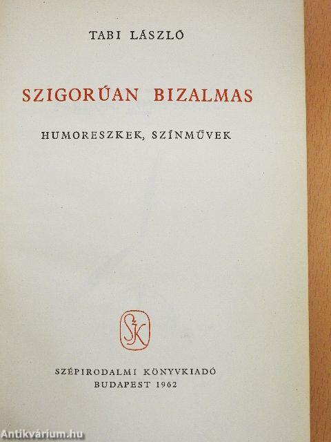 Szigorúan bizalmas