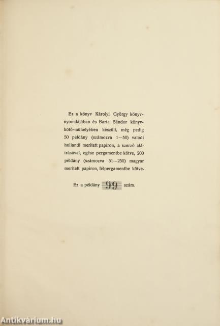 Aranyfüst (számozott példány)