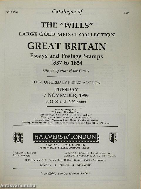 Catalogue of the "Wills" Large Gold Medal Collection - Great Britain