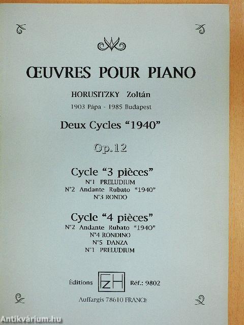 Oeuvres pour Piano