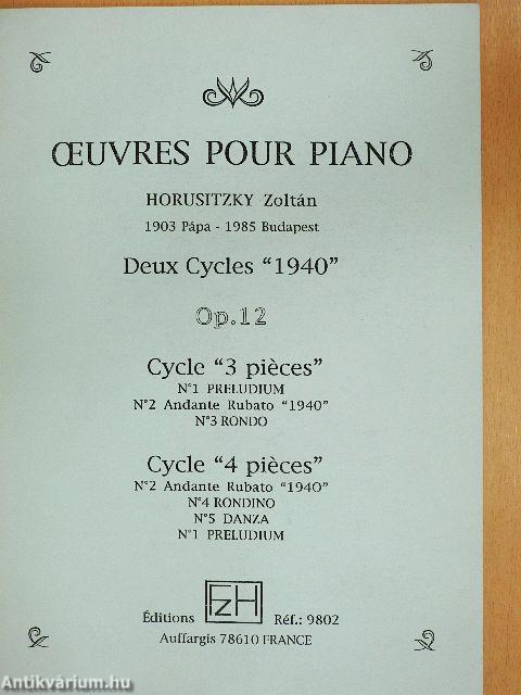 Oeuvres pour Piano