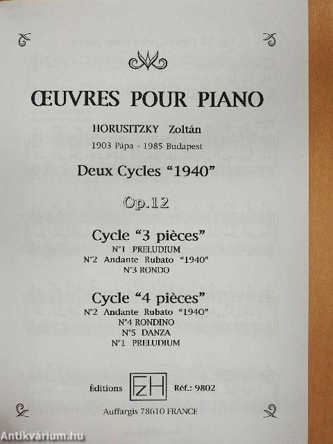 Oeuvres pour Piano