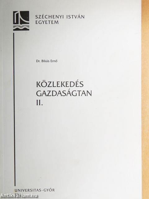 Közlekedésgazdaságtan II.