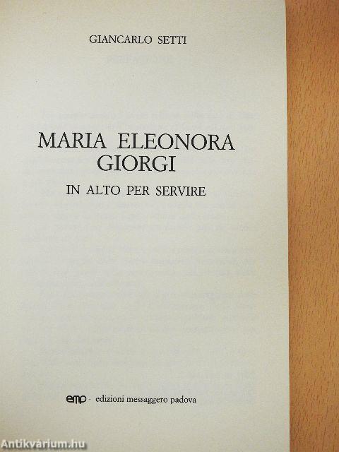Maria Eleonora Giorgi in alto per Servire