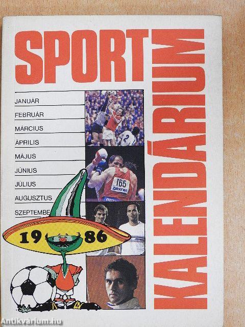 Sportkalendárium 1986