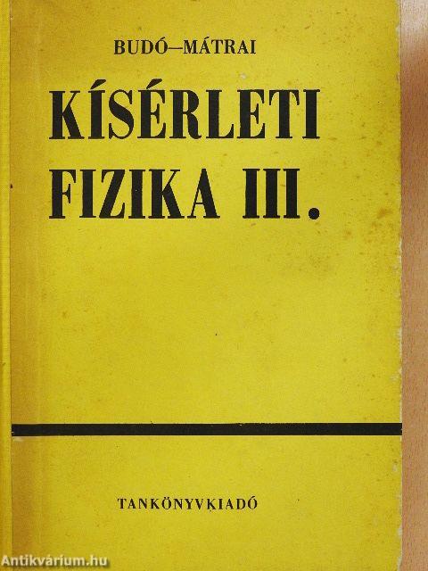 Kísérleti fizika III.