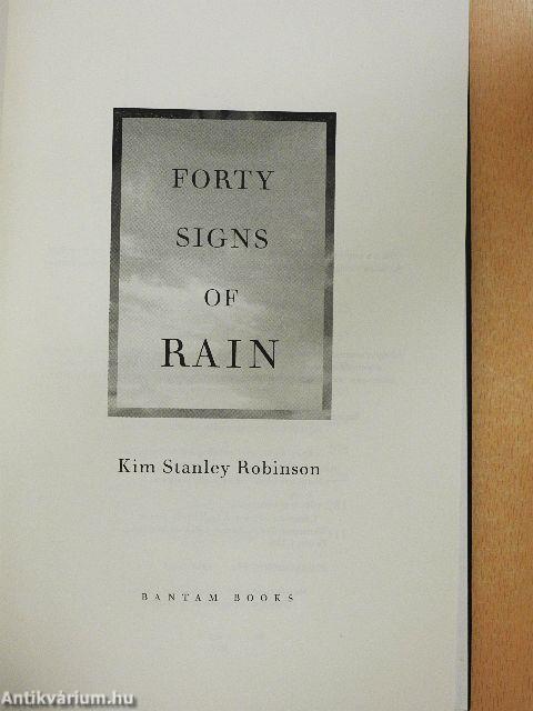 Forty Signs of Rain