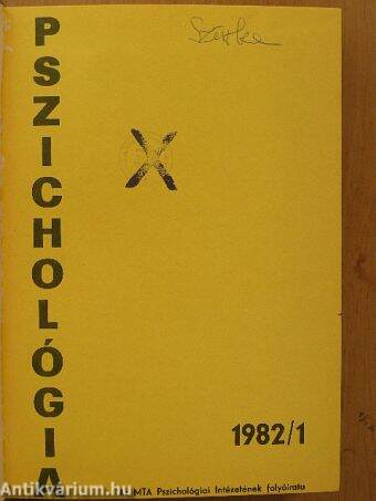 Pszichológia 1982/1-4.