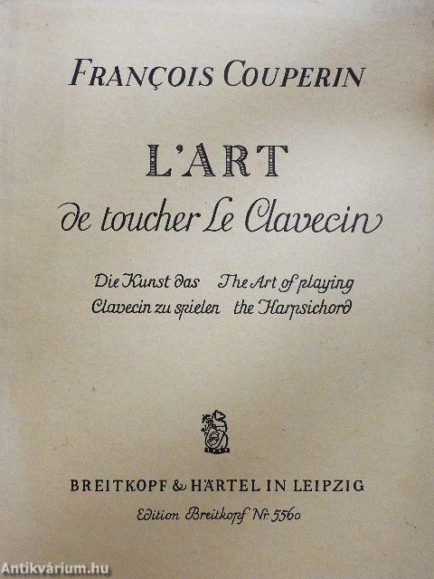 L'art de toucher le Clavecin