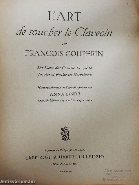 L'art de toucher le Clavecin