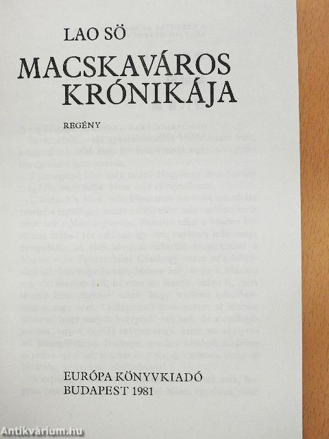 Macskaváros krónikája