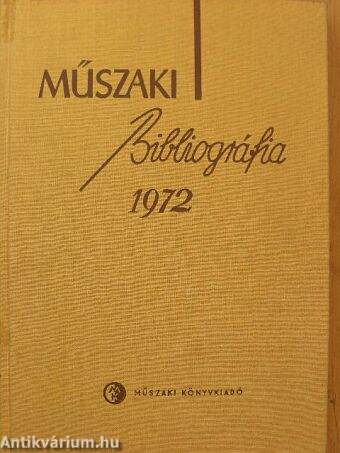 Műszaki bibliográfia 1972