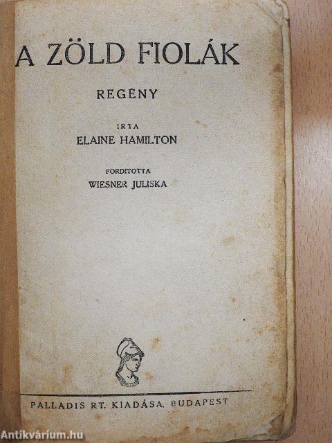 A zöld fiolák (rossz állapotú)