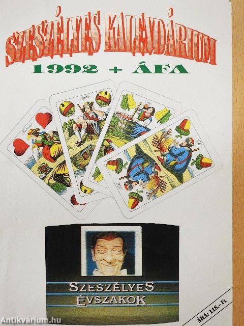 Szeszélyes kalendárium 1992 + ÁFA