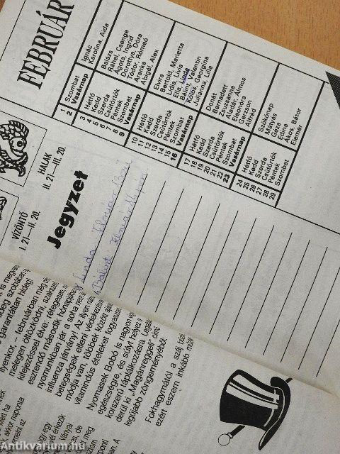 Szeszélyes kalendárium 1992 + ÁFA