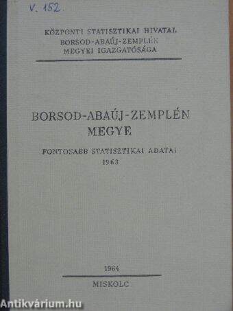 Borsod-Abaúj-Zemplén megye fontosabb statisztikai adatai 1963