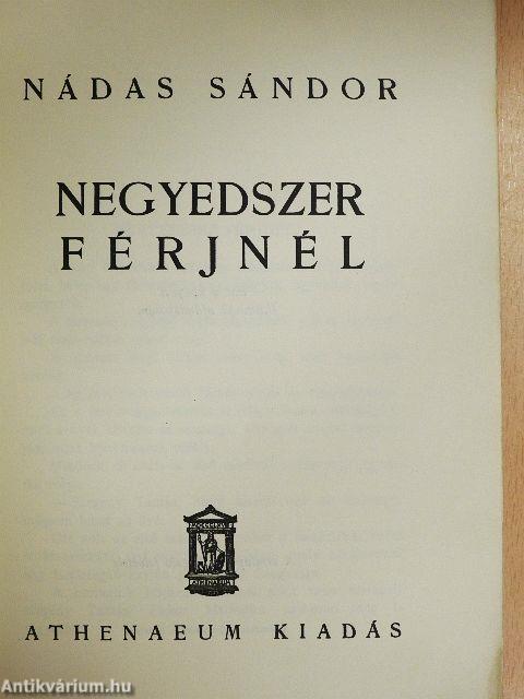 Negyedszer férjnél