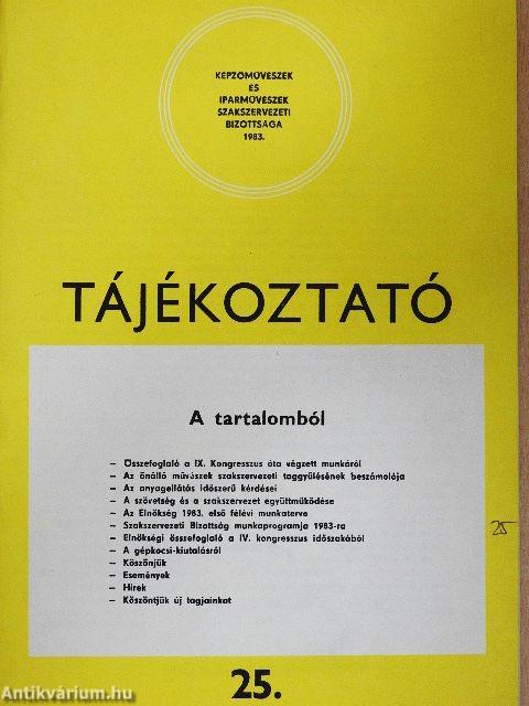 Tájékoztató 25.