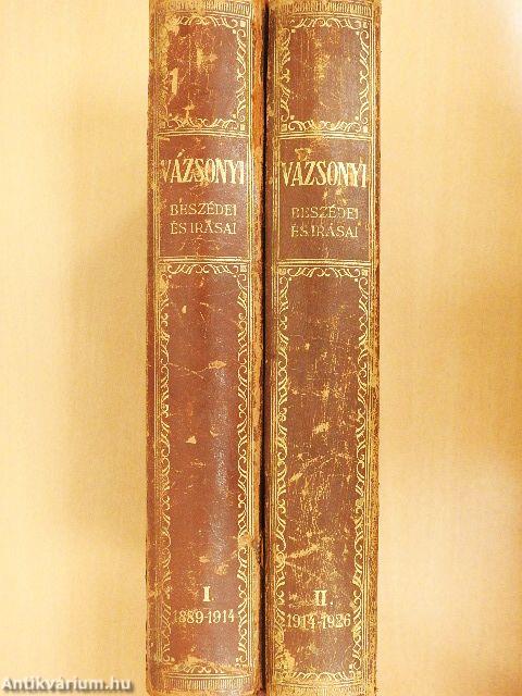 Vázsonyi Vilmos beszédei és írásai I-II. (rossz állapotú)