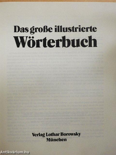 Das große illustrierte Wörterbuch