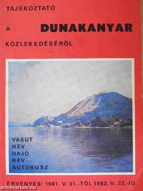 Tájékoztató a Dunakanyar közlekedéséről