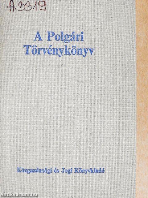 A Polgári Törvénykönyv