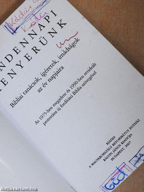 Mindennapi kenyerünk