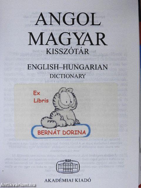 Angol-magyar kisszótár