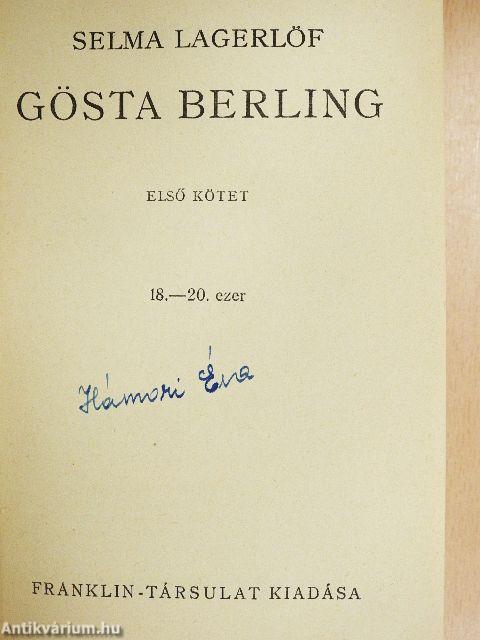 Gösta Berling I-II.
