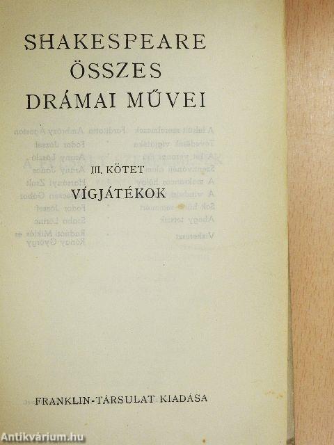 Shakespeare összes drámai művei I-IV.