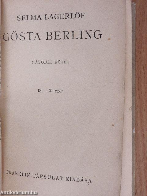 Gösta Berling I-II.