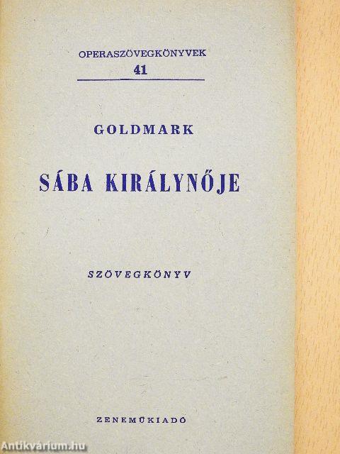 Goldmark: Sába királynője