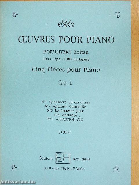Oeuvres pour Piano